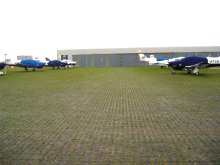 reinforced aircraft parking